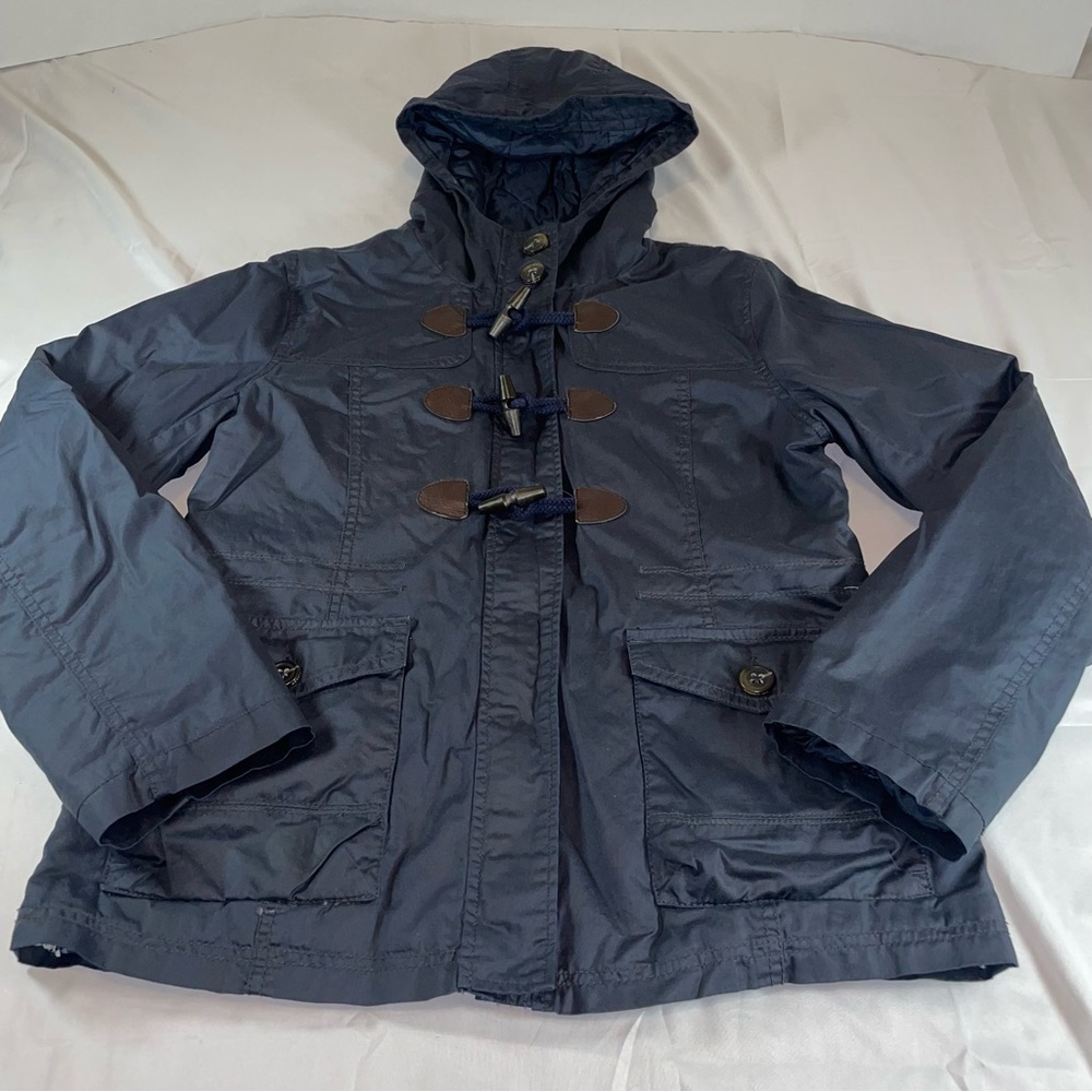Aeropostale Dark Blue Hooded Raincoat
